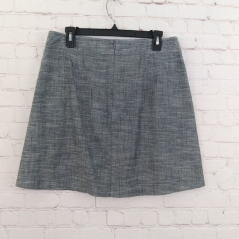 Sandro Studio Skirt Womens 8 Gray Cargo Pockets Pleated Preppy Safari Utility